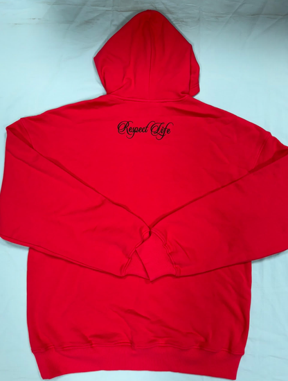 Warren Davis Embroidered High Quality Hoodie w/joggers pants (Red)Available Fall 2026